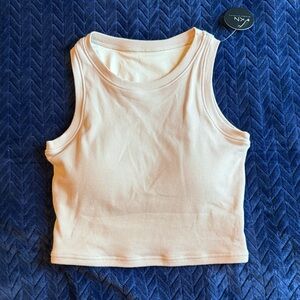Klassy Network Cream Crop Top